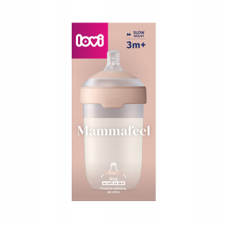 Fľaša na kŕmenie LOVI Mammafeel 250 ml s dynamickým cumlíkom